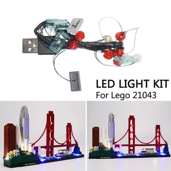 

DIY Assembled Building Blocks Lighting Decor Led Lights Kit For Lego 21043 Assembled Building Block Model Led Lights Accessories
