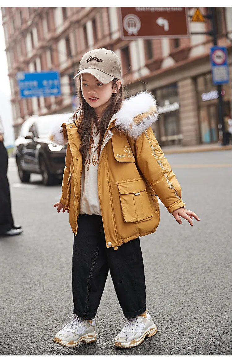 Wholesale Children boy and girls thicken down jackets winter new brand warm white duck down coats kids tops parkas ws1106