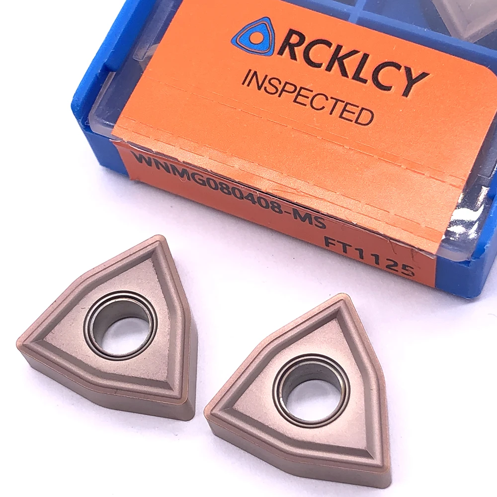 10 шт. RCKLCY нержавеющая сталь WNMG080408 MS FT1125 режущий токарный станок CNC инструменты