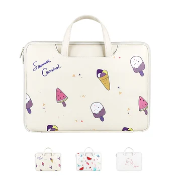 

Waterproof Print PU Bag for Xiaomi Macbook Notebook Air Pro 13 12.5 13.3 14 15 Inch Laptop Sleeve Bags Case Notebook Handbags