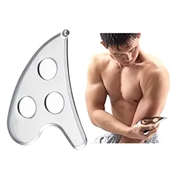 

Stainless Steel Body Scraper Board Physical Therapy Muscle Meridian Massage Tool Loose Muscle Meridian Massage SPA Body Health