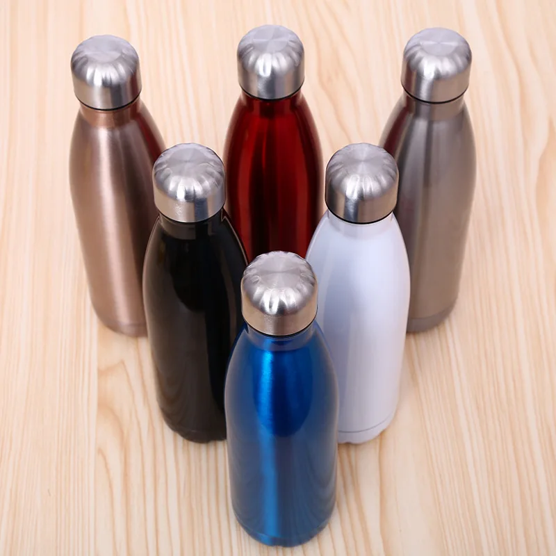 

New Style Creative Coke Bottle Stainless Steel Vacuum Flask Portable Car Mounted Glass Logo