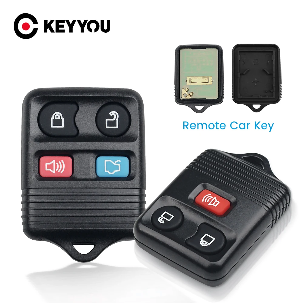 KEYYOU llave de coche 315MHZ 2/3 botones de ajuste para Ford Escape Explorer 2002 de entrada sin llave de Control remoto llave de coche Control remoto transmisor