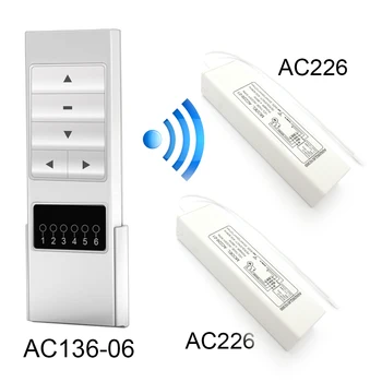 

Universal RF 433mhz Wireless Remote Control 6CH Transmitter Receiver For Blinds Automated Curtains Works With Broadlink RM4 pro