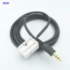 Car Radio 3.5MM Aux Cable MP3 input Audio Adapter 1.5M For Peugeot 307 308 408 407 507 Triumph Sega Citroen C5 RD4 C2 KOJDL ► Photo 2/6