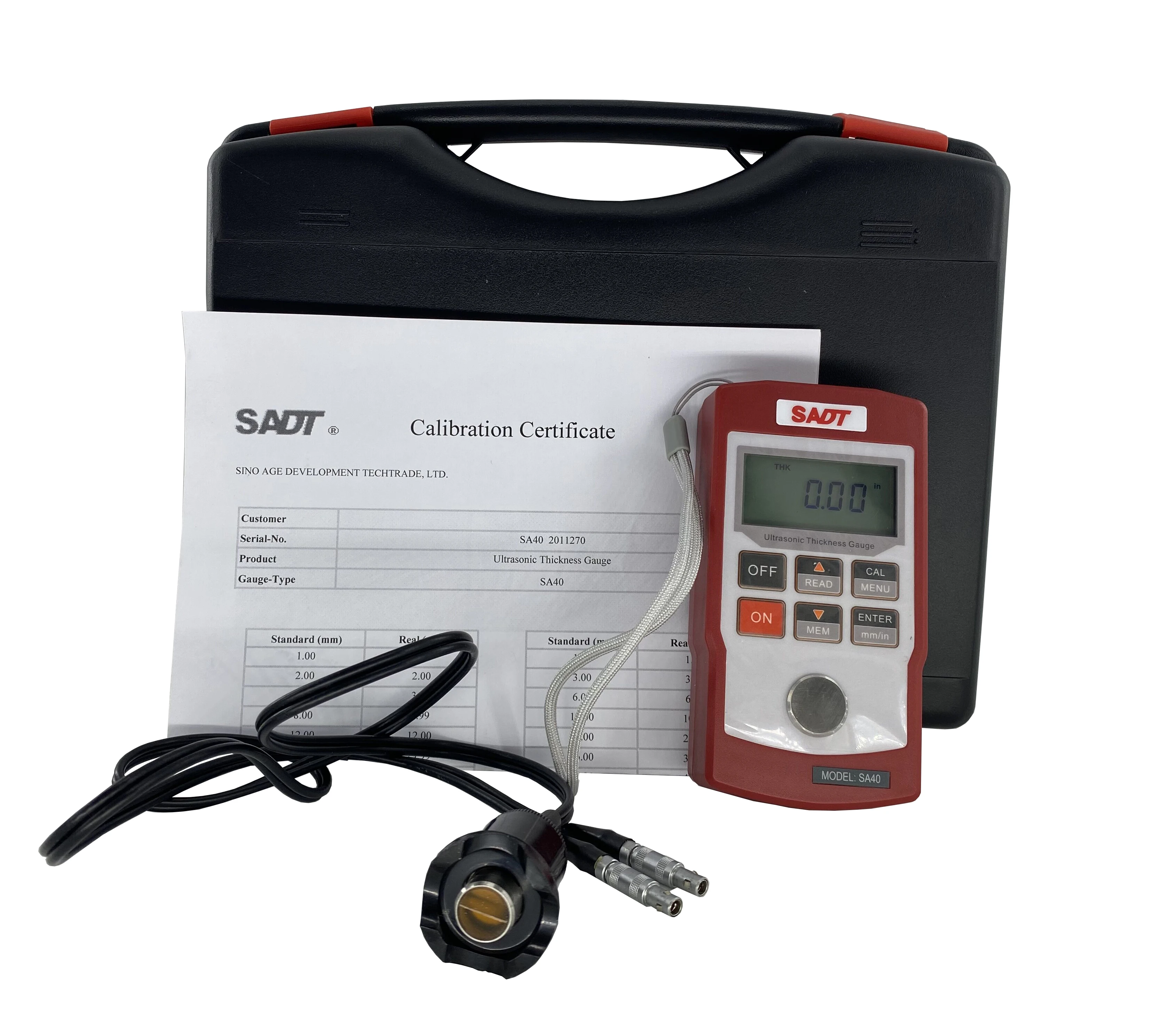 SADT SA40 Digital Metal Ultrasonic Thickness Gauge of Wall Meter Tester Velocity Measurement | Инструменты