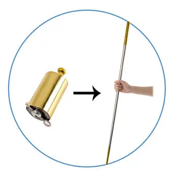 

Portable 1.5m Retractable Metal Magic Wand Magician Props Stick Golden Cudgel G99C