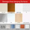 20pcs Mini Damage-Free Waterproof Wall Hooks for Home Hanging Christmas String Lights Garland Adhesive Decoration Clips 6