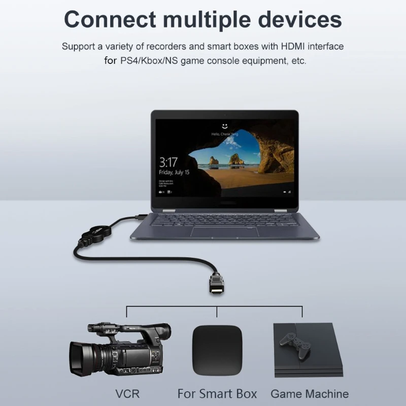 

USB2.0 to High-definition 1080p 30fps Video Capture Card Game Live Capture