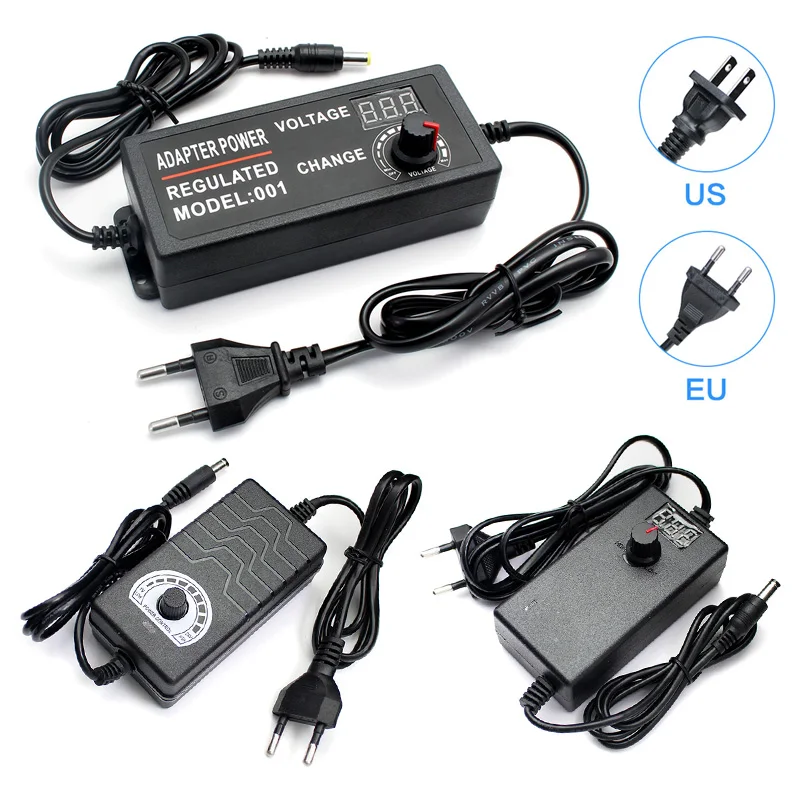 Adjustable Power Supply AC 100V-240V TO DC 3V-12V 3V-24V 9V-24V 1-24V 24V-36V 1A 2A 3A 5A Universal Adapter For CCTV/LED Strip-0