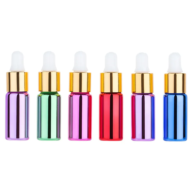 

60Pcs/lot 5ML Multicolor UV Dropper Bottle for Essential Oils ,Perfumes,Essence