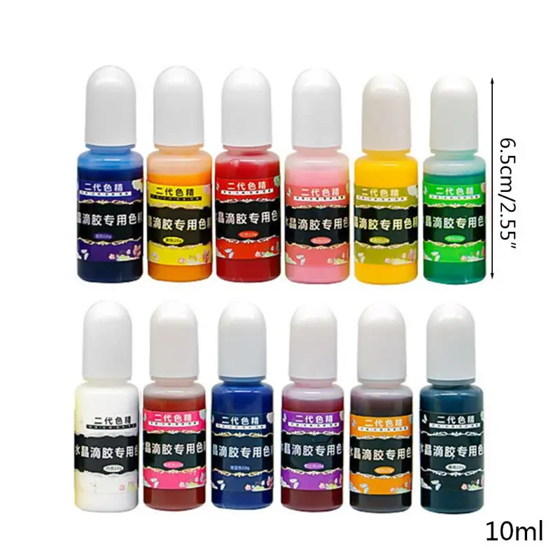 

12 Pcs/set DIY Handmade Crystal Epoxy Pigment UV Oily Resin Dye Coloring B95F
