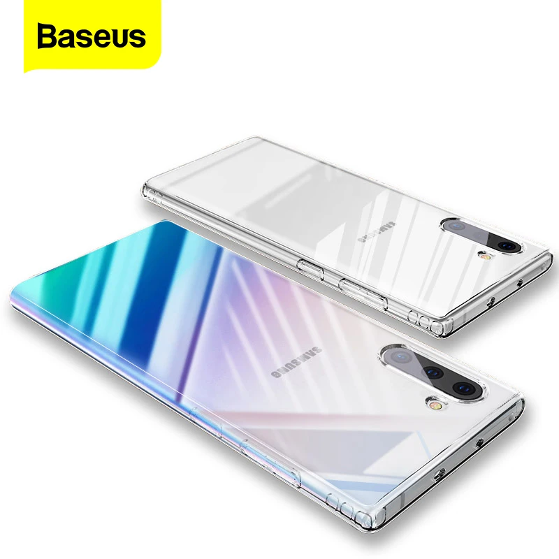 Прозрачный чехол Baseus для Samsung Galaxy Note 10 Plus Note10 Прозрачная мягкая задняя крышка из