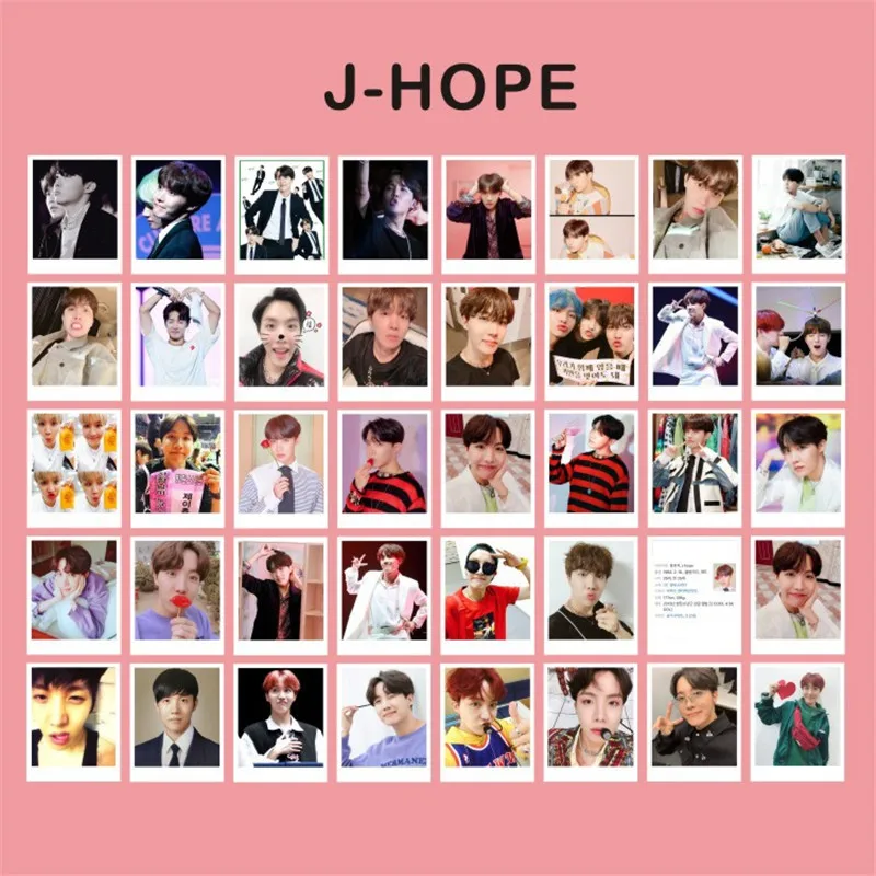 J-HOPE Kpop 40 шт. HD Фотокнига Bangtan Boys карта душа Persona Bring The Soul фильм Interlude Wings LOMO карты открытка JIMIN V SUGA J-HOPE LJJ667 - Цвет: J-HOPE