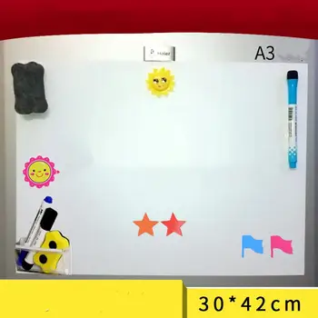 

A3 Flexible Waterproof Children Drawing Magnetic Board Cooler Refrigerator Magnet Notepad