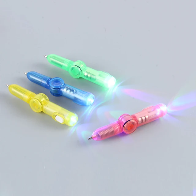 Interesting toy Fingertip Rotating spinner Gyro toy Pen Led Luminous Gyro Pen Office ADHD EDC Anti Stress kinetic desk toy 3