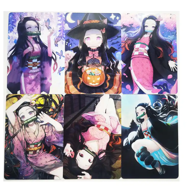 9ピース セットkimetsuなしyaiba悪魔特効釜戸nezukoセクシーな女の子趣味グッズゲームアニメコレクションカード Game Collection Cards Aliexpress