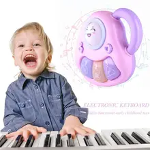 Симпатичная ручка трехклавишный детский музыкальный инструмент, фортепиано батарея головоломка игрушки развивающий, образовательный Подарок для младенца