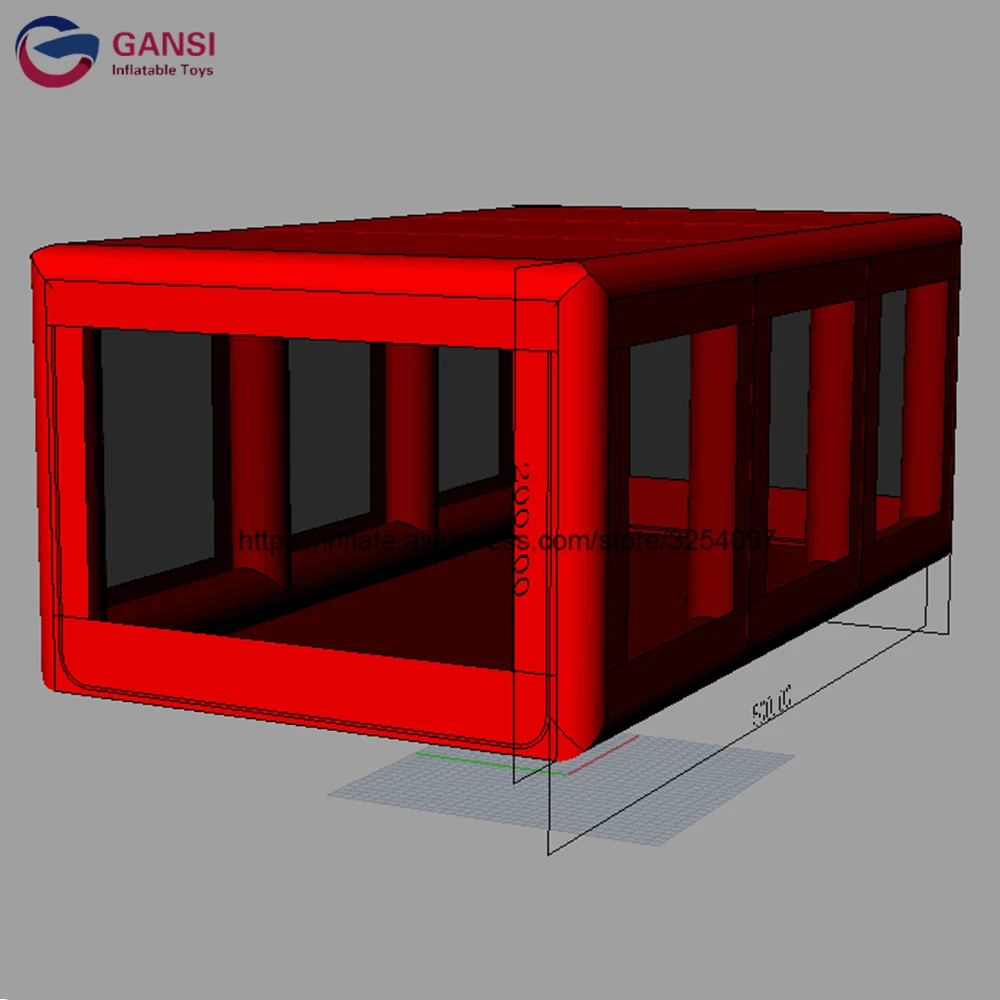 inflatable red car tent12
