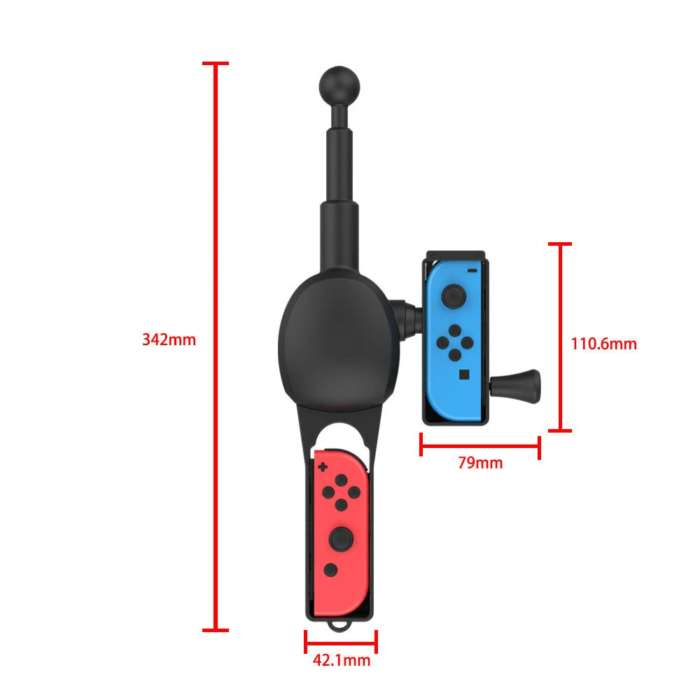 Fishing Game Kit Fishing Handle Rod For Switch JoyCon Spirits Easy Use Need to put your two Joy-con