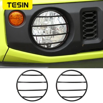 

TESIN 2pcs/set Car Front Light Lamp Cover Trim Styling For Suzuki Jimny 2019+ Exterior Auto Moldings