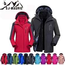 SJ-Maurie, зимний мужской и женский лыжный костюм, комплект, теплая куртка для сноуборда, водонепроницаемая Лыжная одежда для туризма, катания на лыжах, сноуборде, комплект M-7XL