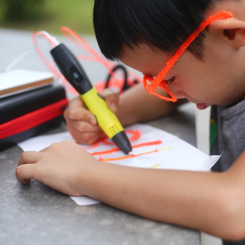 Authentic 3D pen 3d printing pen-3d 1.75mm pla filament Christmas gifts+free painting drawings+ 5 v 2A usb adapter