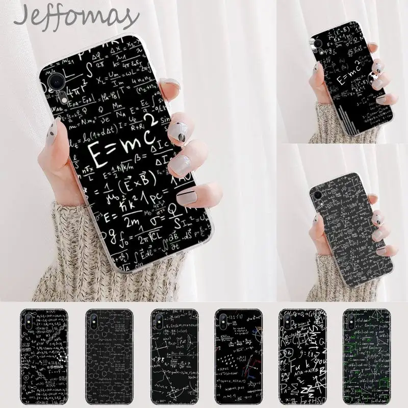 

Physics Math Formula Equation Phone Case For iphone 12 mini 5 5s 5c se 6 6s 7 8 plus x xs xr 11 pro max