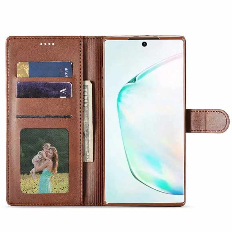 Note10+ кожаный чехол для samsung Galaxy Note 10 Plus, чехол, откидная крышка, samsung Note 10 Plus 5G, чехол, кошелек, магнитный, роскошный чехол