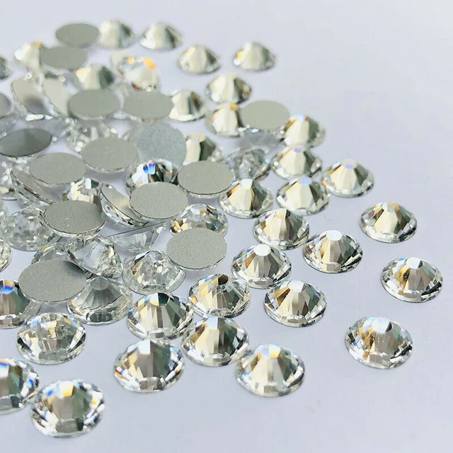 144pcs/lot SS40(8mm) Clear Crystal Flat Back Brilliant Round Rhinestones  Glass Stones Glitter Gems (SS40, Clear)