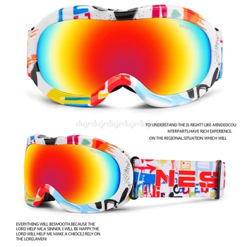 

Children Snowboard Ski Goggles Anti-fog Snow Outdoor Hiking Eyes Protect Glasses D25 19 Dropship