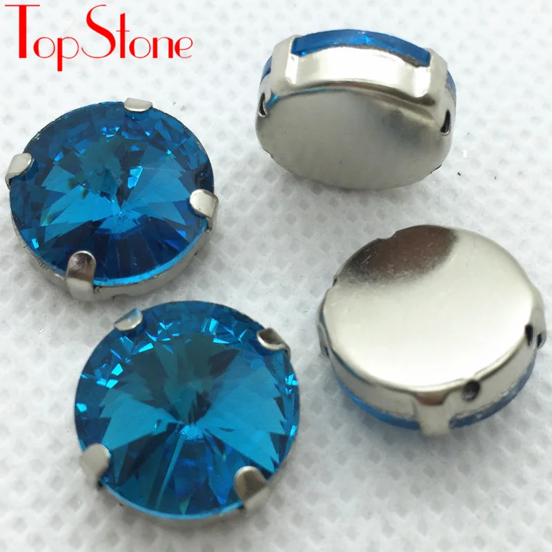 TopStone Rivoli Хрустальное стекло пришивные стразы с когтями разноцветные 6 ~ 18 мм