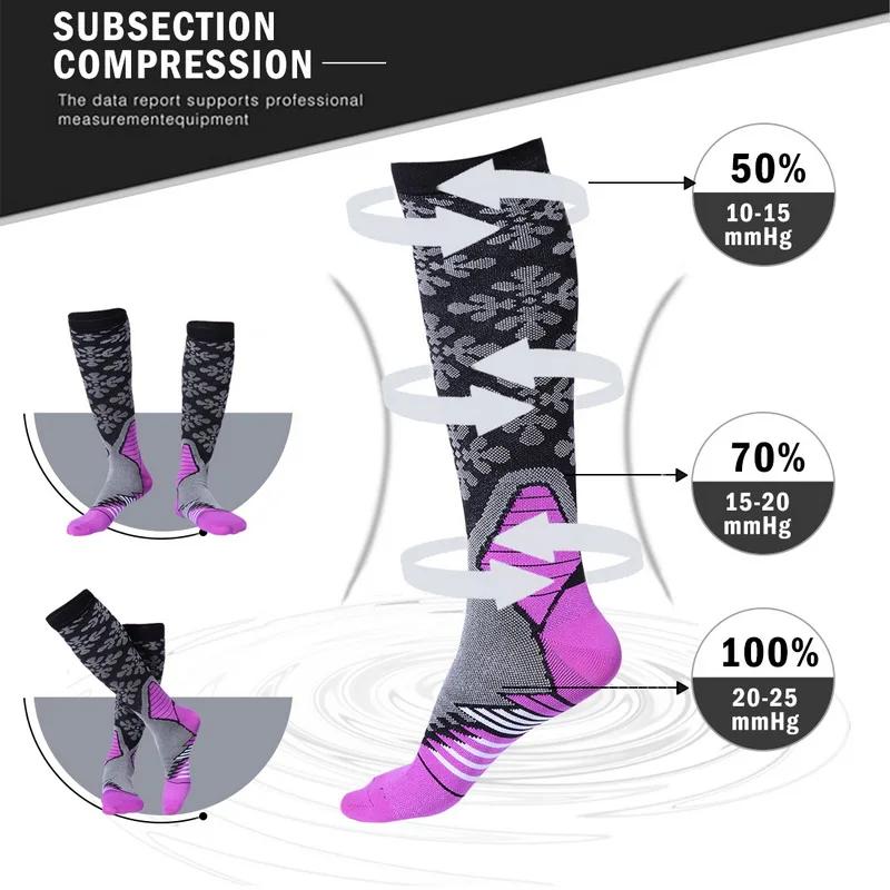 SFIT носки для бега Компрессионные носки для футбола, баскетбола, велоспорта нейлоновые уличные походные спортивные носки для мужчин и женщин