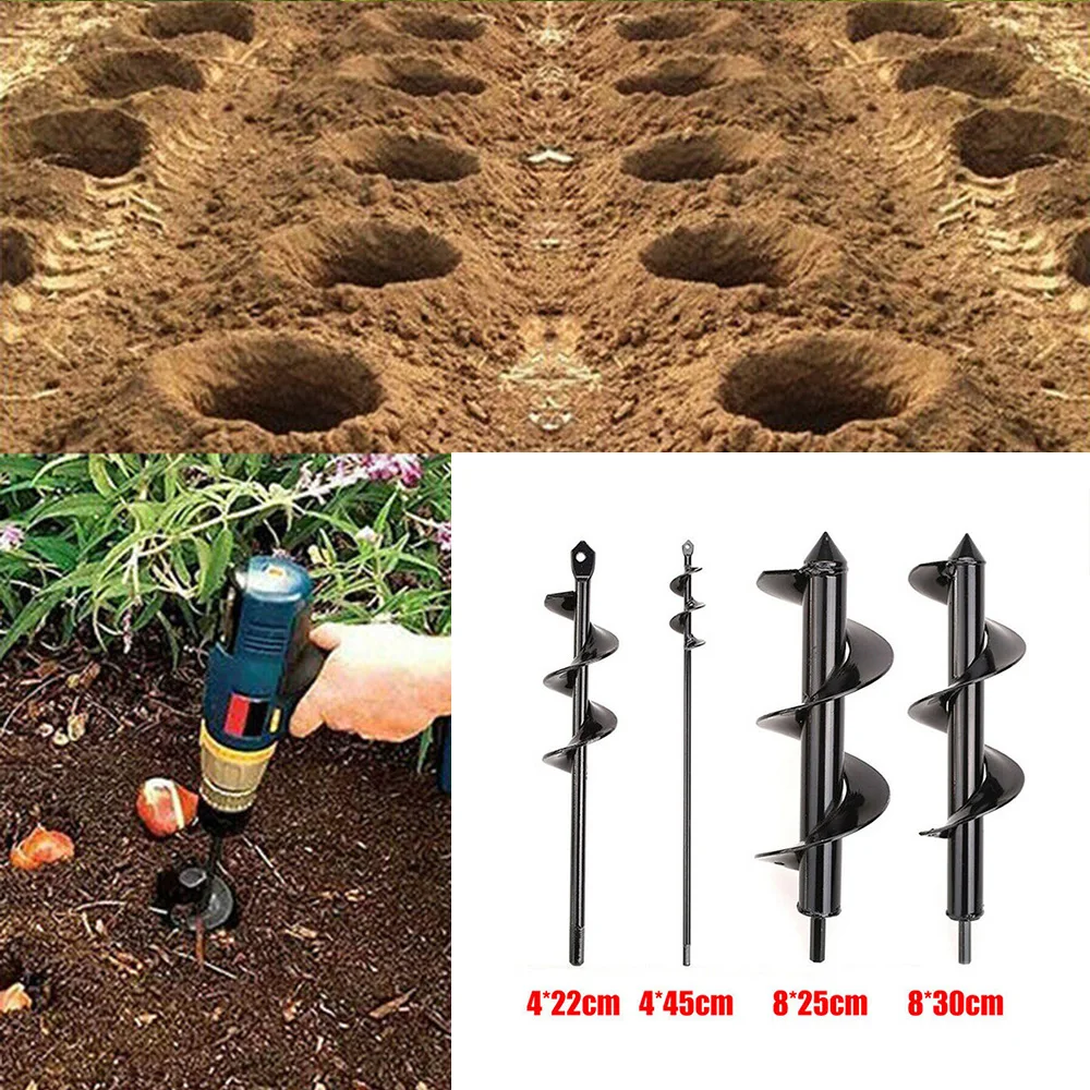 

Auger Spiral Drill Bits Digger Garden Planter Digging Planting Bedding