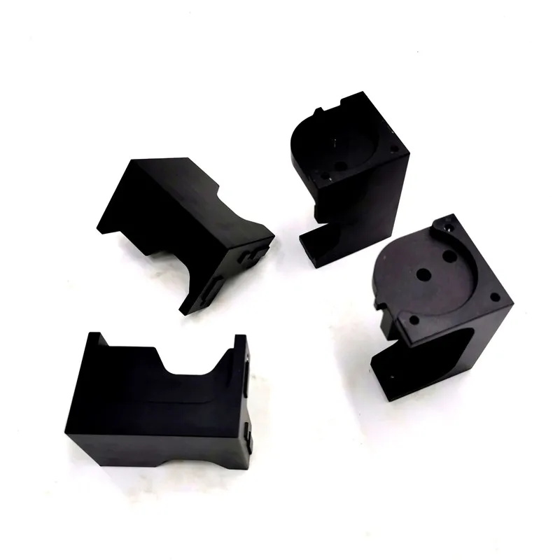 

Funssor 4pcs Trident 3D printer metal aluminum foot corners A/B black color