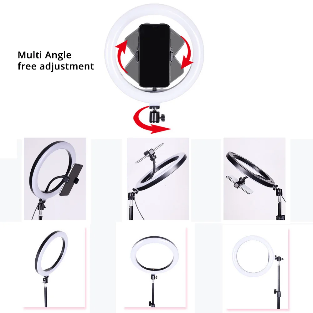 Кольцевой светильник SPASH RL 10 26 см с регулируемой яркостью USB кольцевая лампа