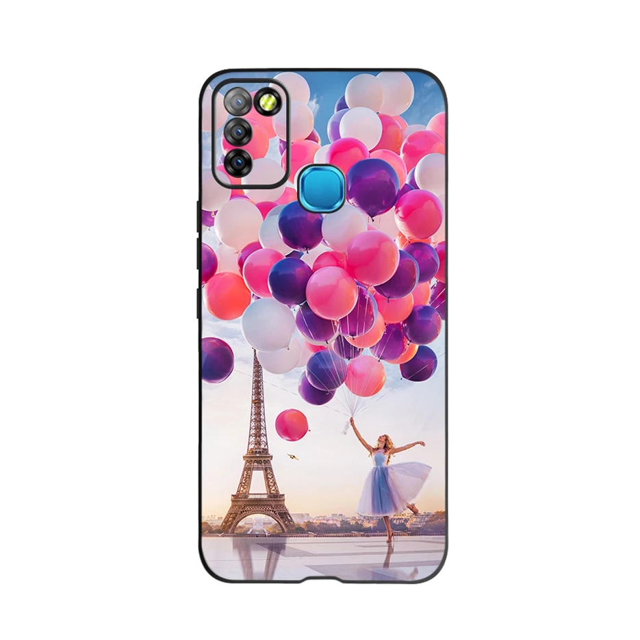 phone purse For Infinix Smart 5 Case X657 X657C Beautiful Flower Butterfly Soft Silicone Phone Cases For Infinix Smart 5 Smart5 Cover Fundas mobile flip cover