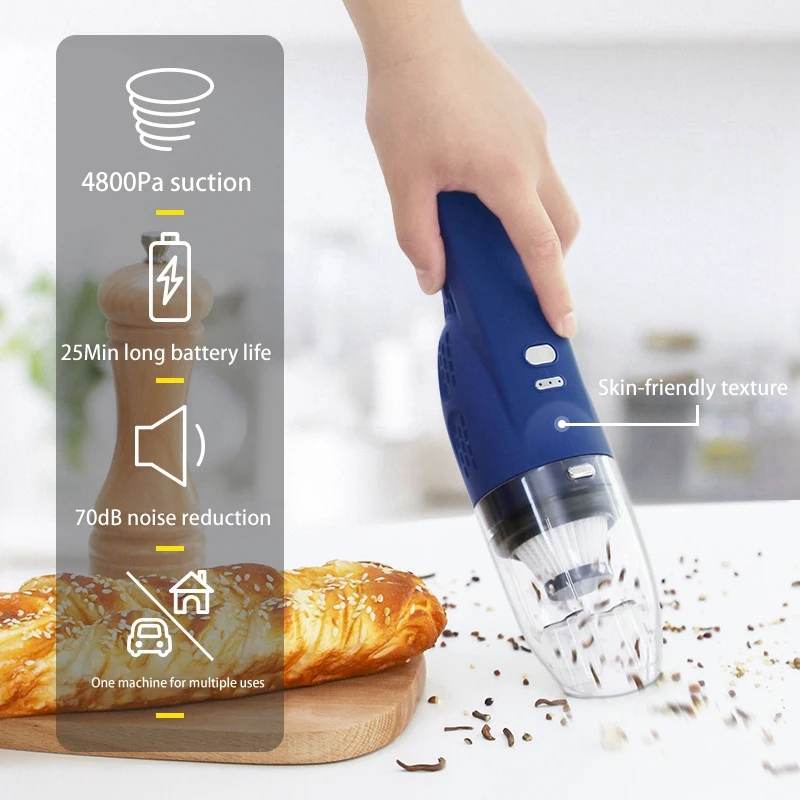 US $26.05 Handheld Vacuum Cleaner CordlessPortable Car Hand Vacuum Small Strong Dust Suction For Home Pet Hair Carpet Clean