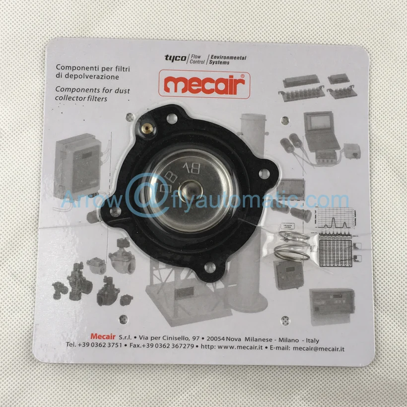 Kit Riparazione Diaframma Mecair DB18 Per Valvole Pneumatiche VNP E VEM