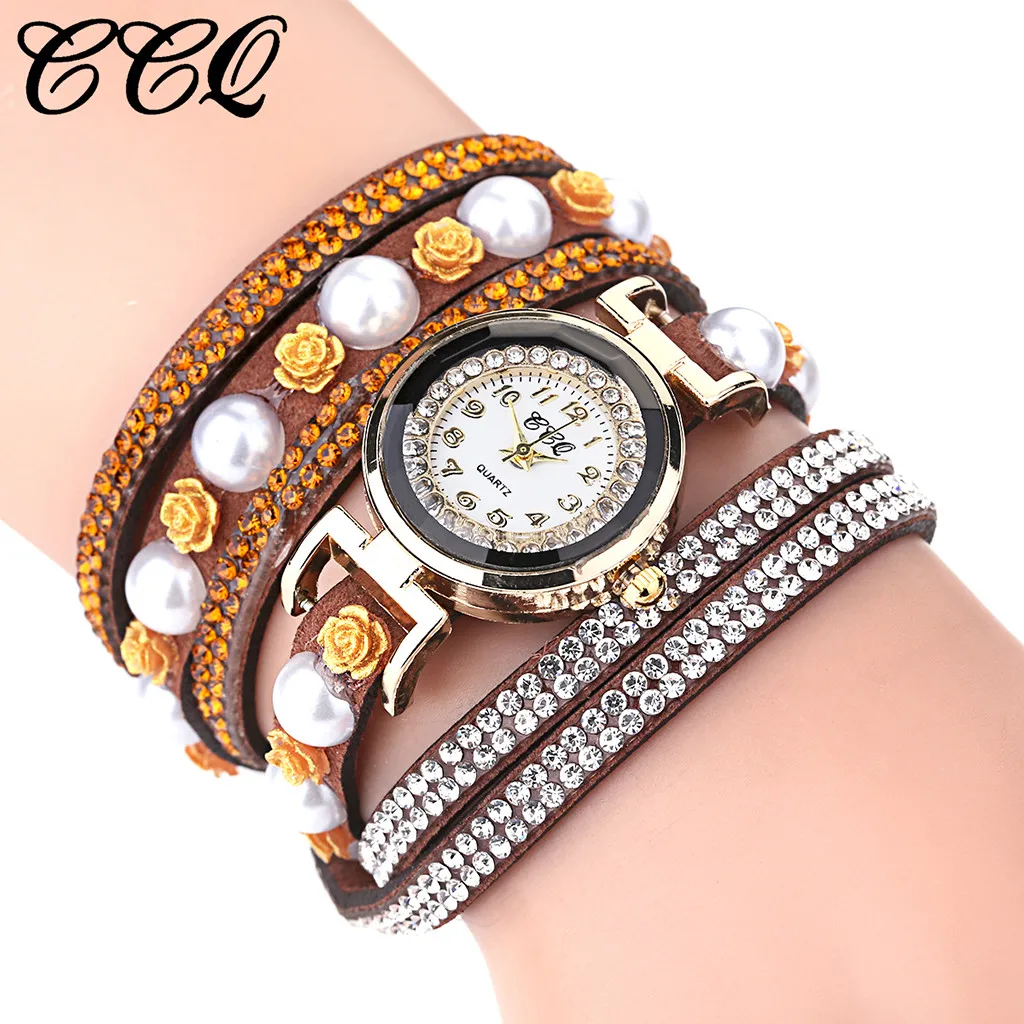 Montre Femme знаменитые женские часы винтажные блестящие хрустальные цветы браслет