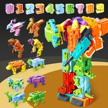 PUXIDA – voiture Robot de Transformation, jouets pour garçon, modèle militaire de dinosaure Cool, figurines d'action classiques pour enfants, 8186
