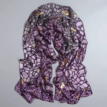 

Women's 100% Pure Silk georgette Long Big Scarf Shawl Wrap Neckerchief 180x50cm 70"x19" TT009