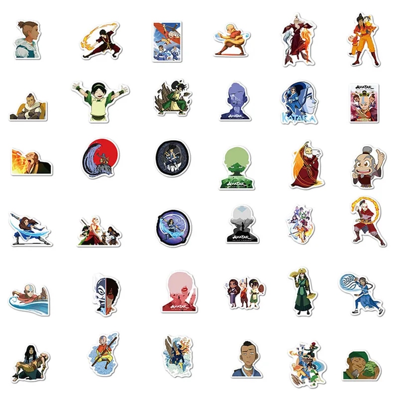 100 шт. аниме Аватара последние наклейки Airbender для ноутбука мотоцикла багажа