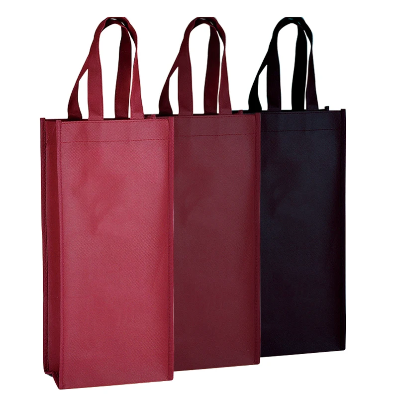 Non-woven Wine Bottle Bags Champagne Oliver Juice Holder Customize Logo Accetable Advertisment Promotion Gift | Дом - Цена: 766,39 - 950,89 руб. / lot