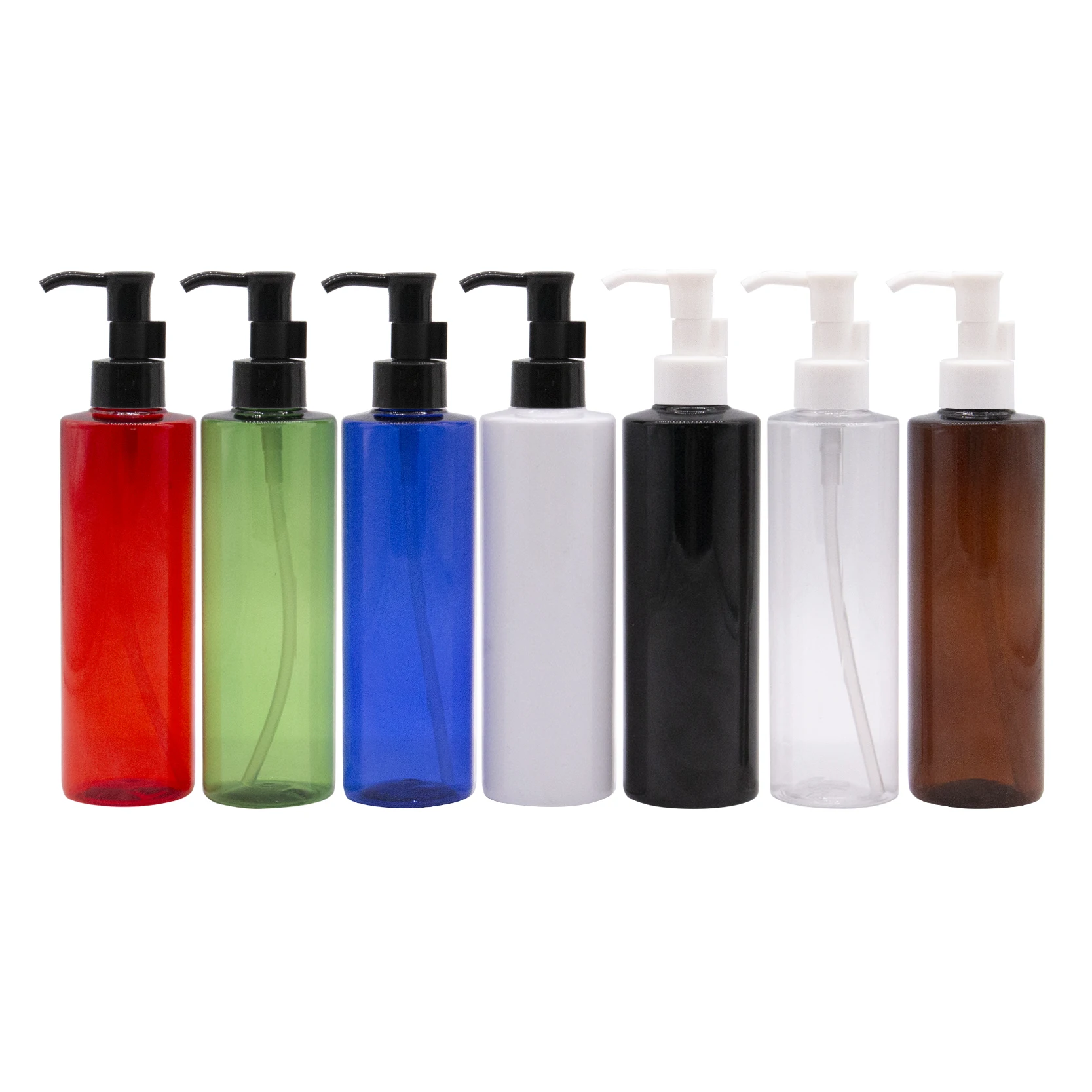 250ml Refillable Plastic Oil Pump With Bayonet 250cc Shamoo Bottles Cosmetic Packaging PET Containers Used For | Красота и здоровье