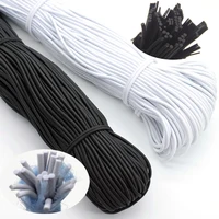 1/2/3/4/5mm High-Quality Round Elastic Band Cord Elastic Rubber white black Stretch rubber For Sewing Garment DIY Accessories 1