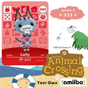

333 Animal Crossing Amiibo Card Lolly Amiibo Card Animal Crossing Series 4 Lolly Nfc Card Work for Ns Games Dropshipping
