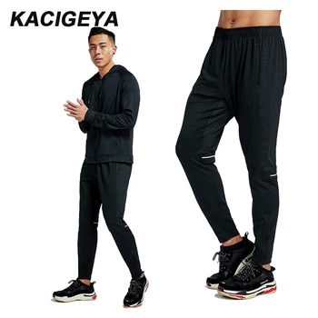 

Men Joggers 2019 Fashion Compression Gym Training Workout Exercises Trousers Breathable Fitness Running Long Pants