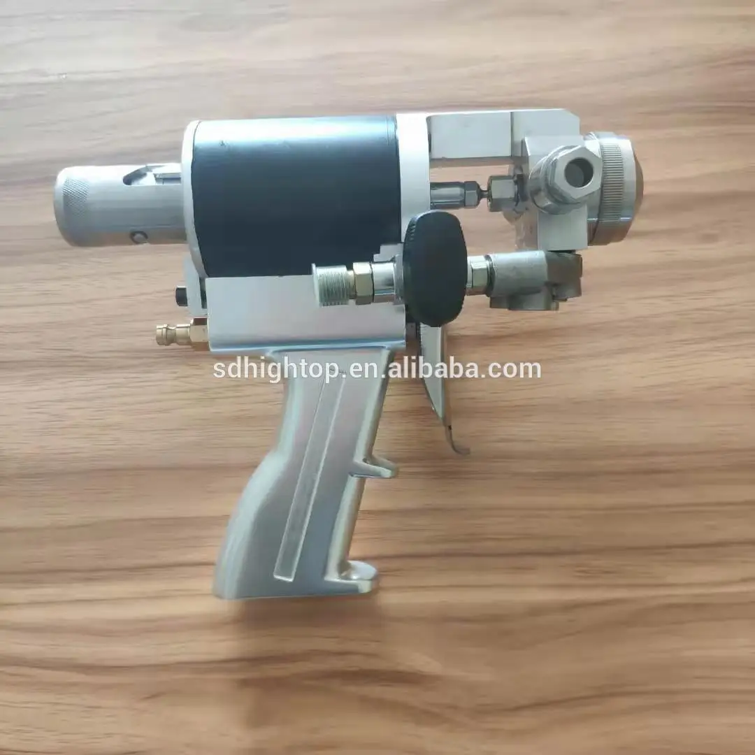 double head dual nozzle spray gun for nano chrome spray A B paint silver nano chrome
