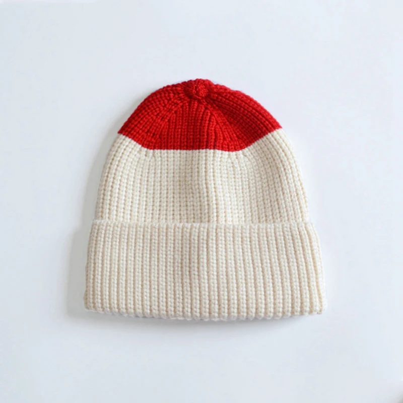 Детская осенняя и зимняя вязаная шерстяная шапка с капюшоном, детская шапка с вышивкой, Детские Зимние теплые головные уборы